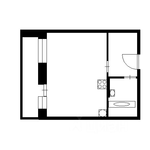 Планировка этой квартиры по данным Циан