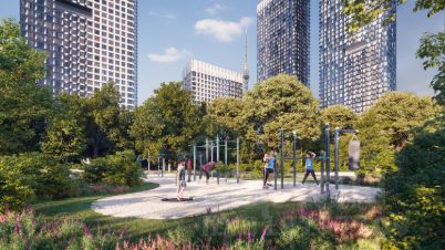 студия, 35 м², этаж 23