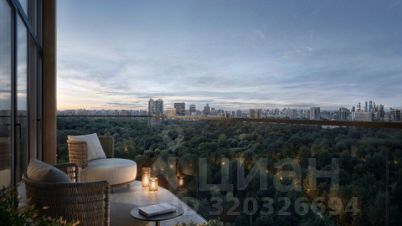 студия, 30 м², этаж 22