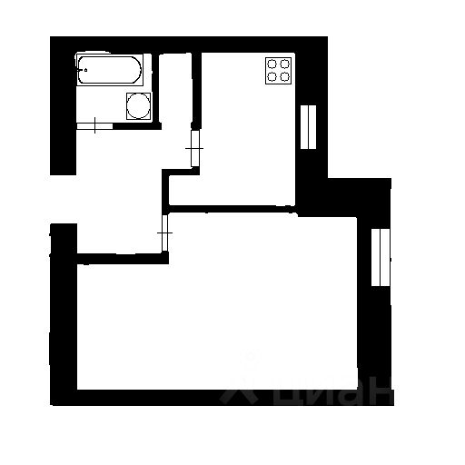 Планировка этой квартиры по данным Циан
