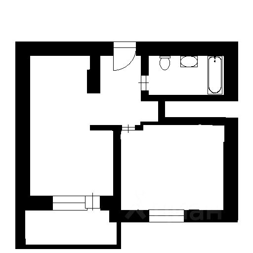 Планировка этой квартиры по данным Циан