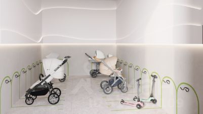 студия, 35 м², этаж 23