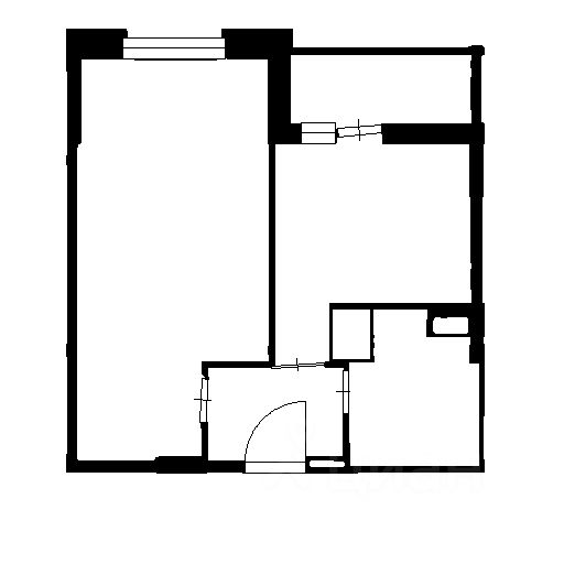Планировка этой квартиры по данным Циан
