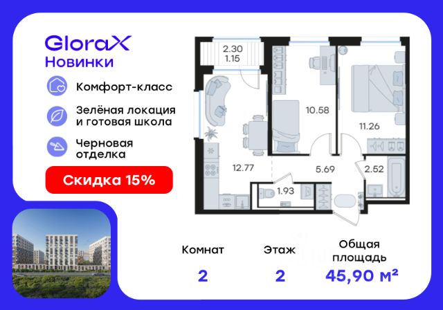 ЖК «GloraX Новинки»