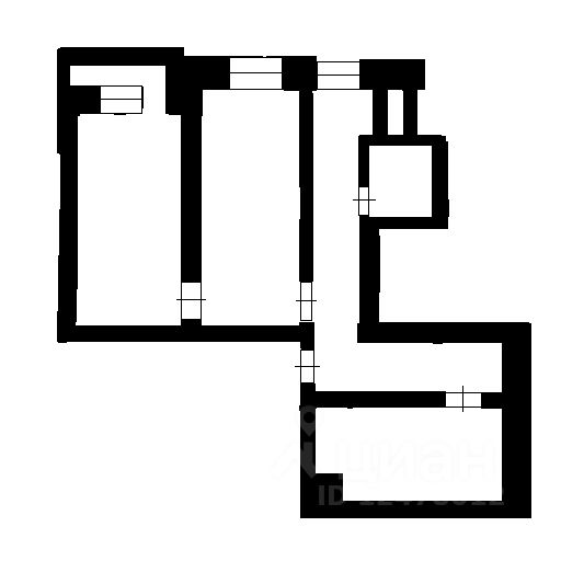 Планировка этой квартиры по данным Циан