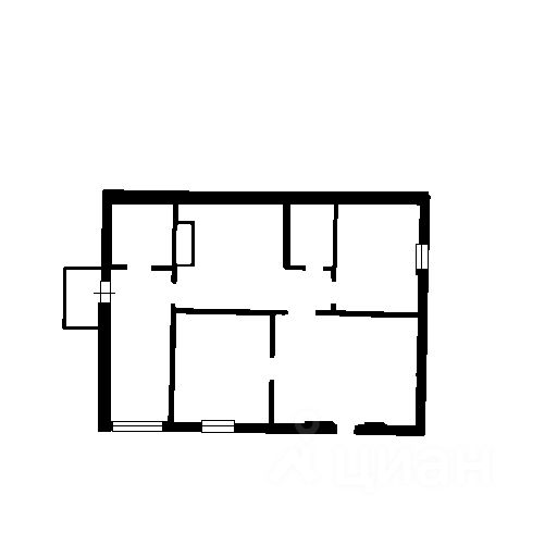 Планировка этой квартиры по данным Циан