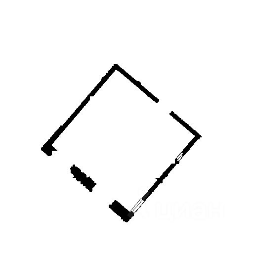 Планировка этой квартиры по данным Циан