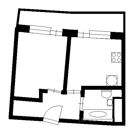 Планировка этой квартиры по данным Циан