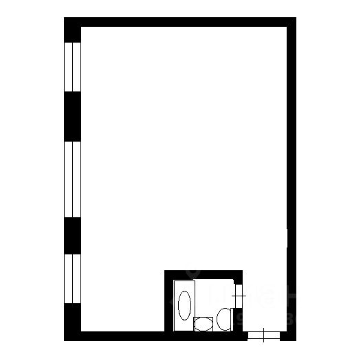 Планировка этой квартиры по данным Циан
