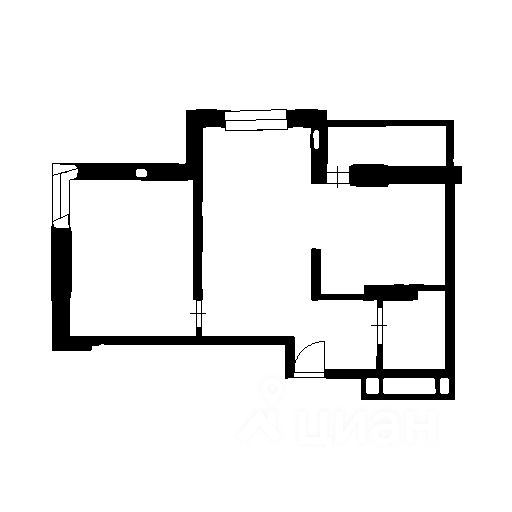 Планировка этой квартиры по данным Циан