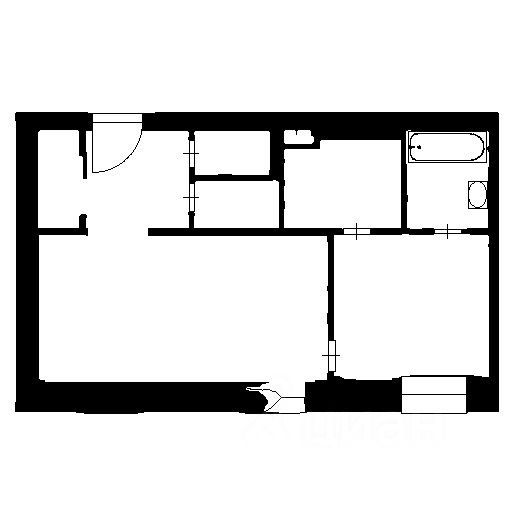 Планировка этой квартиры по данным Циан