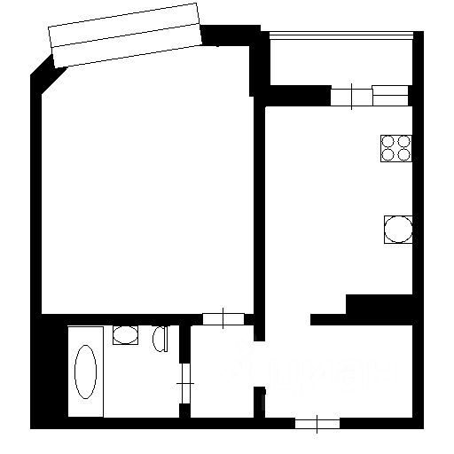Планировка этой квартиры по данным Циан