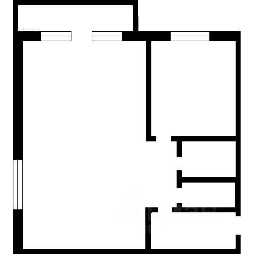 Планировка этой квартиры по данным Циан