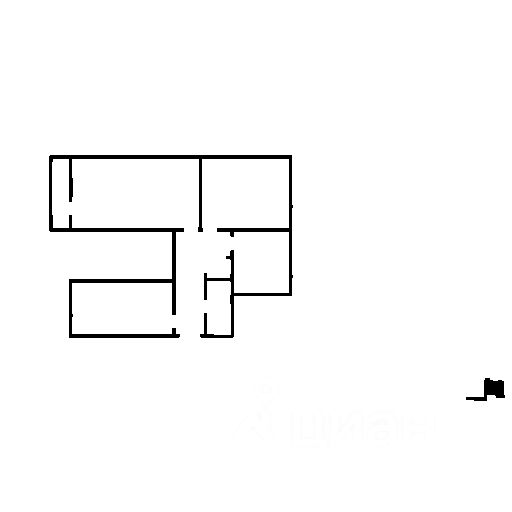 Планировка этой квартиры по данным Циан