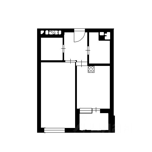 Планировка этой квартиры по данным Циан