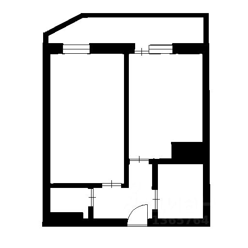 Планировка этой квартиры по данным Циан