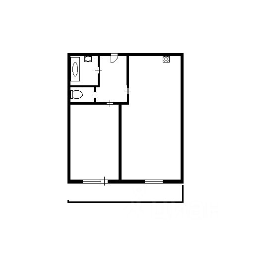 Планировка этой квартиры по данным Циан