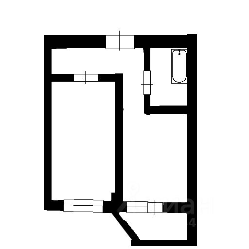 Планировка этой квартиры по данным Циан