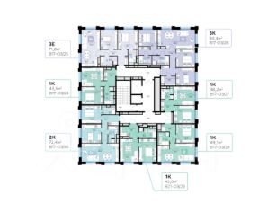 1-комн.кв., 45 м², этаж 5 1-комн.кв., 45 м², этаж 5