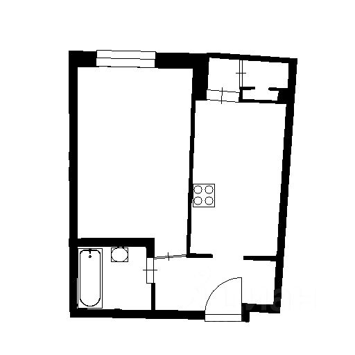 Планировка этой квартиры по данным Циан