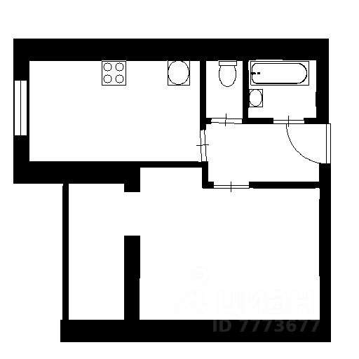 Планировка этой квартиры по данным Циан