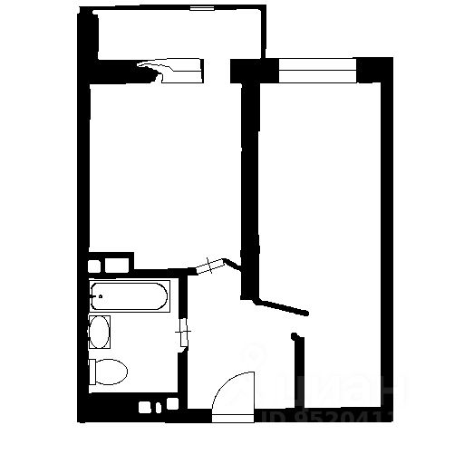 Планировка этой квартиры по данным Циан