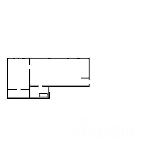 Планировка этой квартиры по данным Циан