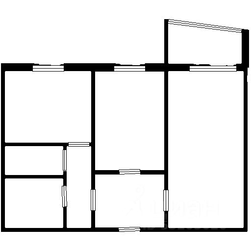 Планировка этой квартиры по данным Циан