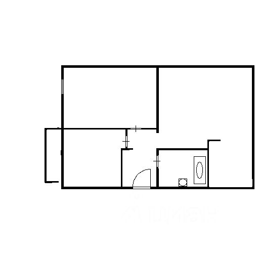 Планировка этой квартиры по данным Циан
