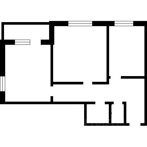 Планировка этой квартиры по данным Циан