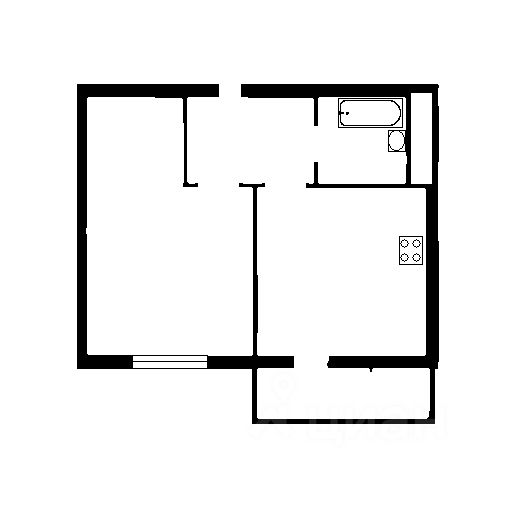 Планировка этой квартиры по данным Циан