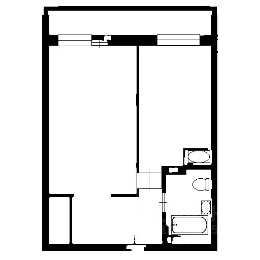 Планировка этой квартиры по данным Циан