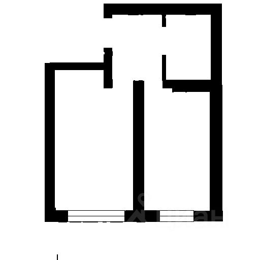 Планировка этой квартиры по данным Циан