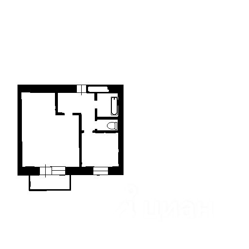 Планировка этой квартиры по данным Циан