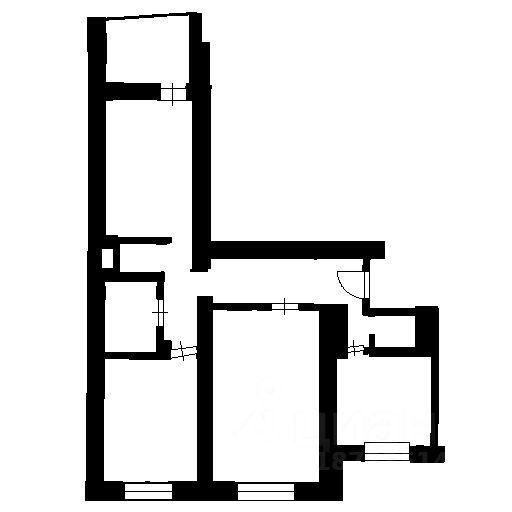 Планировка этой квартиры по данным Циан