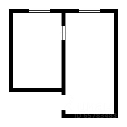 Планировка этой квартиры по данным Циан