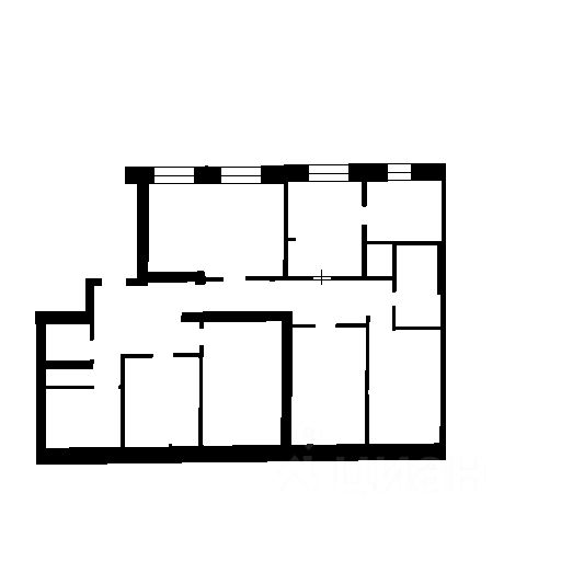 Планировка этой квартиры по данным Циан