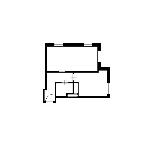 Планировка этой квартиры по данным Циан