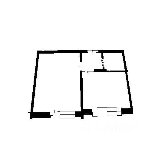 Планировка этой квартиры по данным Циан