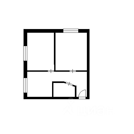 Планировка этой квартиры по данным Циан