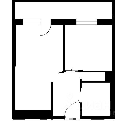 Планировка этой квартиры по данным Циан