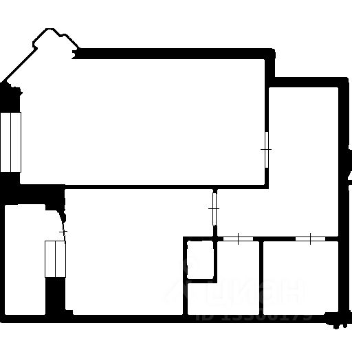 Планировка этой квартиры по данным Циан