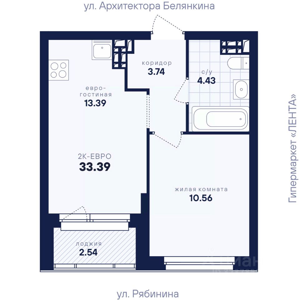 Новостройка, р-н Академический