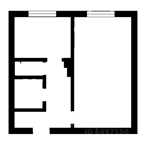 Планировка этой квартиры по данным Циан