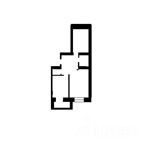 Планировка этой квартиры по данным Циан