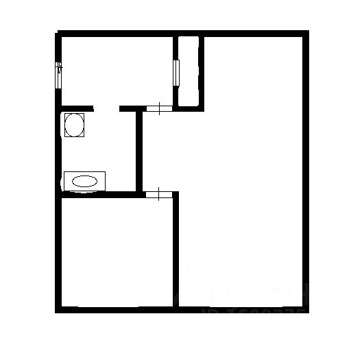Планировка этой квартиры по данным Циан