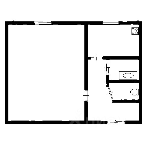 Планировка этой квартиры по данным Циан