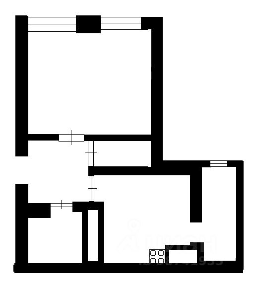 Планировка этой квартиры по данным Циан