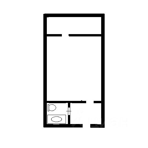Планировка этой квартиры по данным Циан
