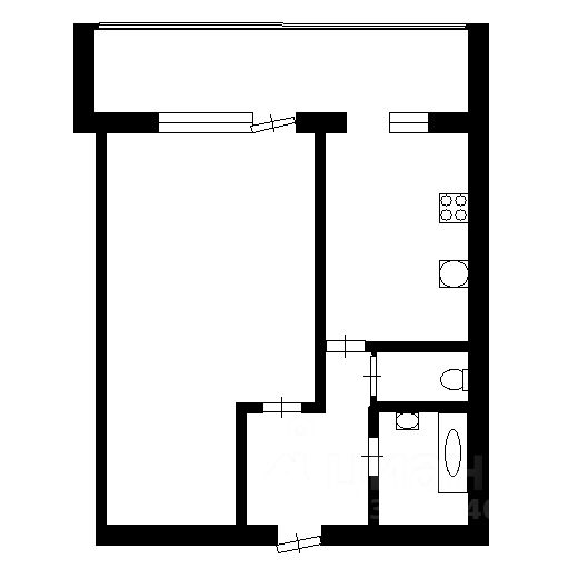 Планировка этой квартиры по данным Циан
